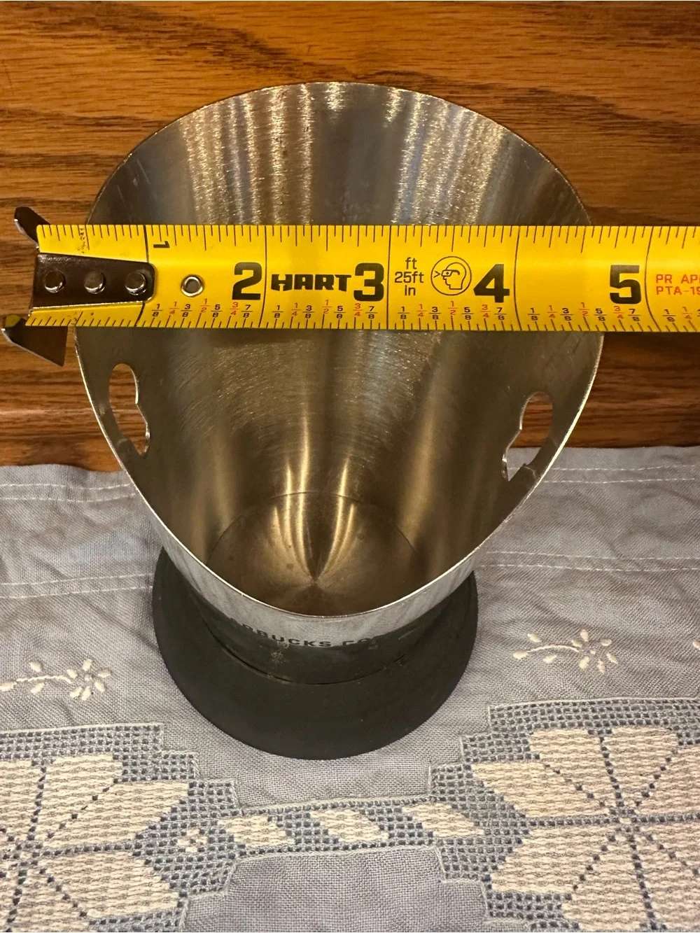 Starbucks Coffee Espresso Coffee Ground Stainless Steel Knock Box 1 unit